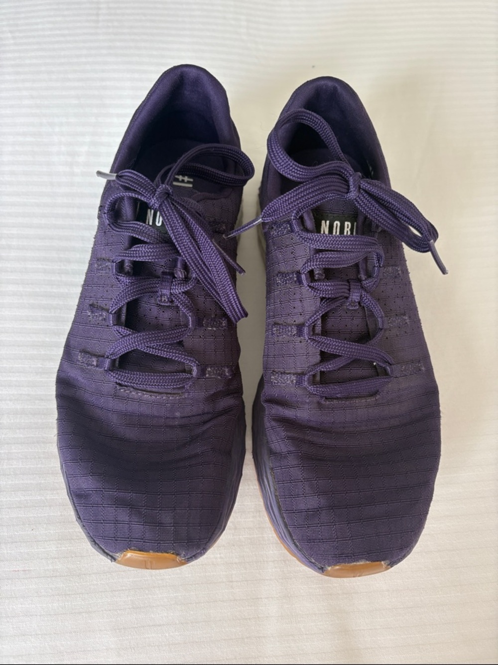 Purple NOBULL Lace-Up Trainers. Size 8.